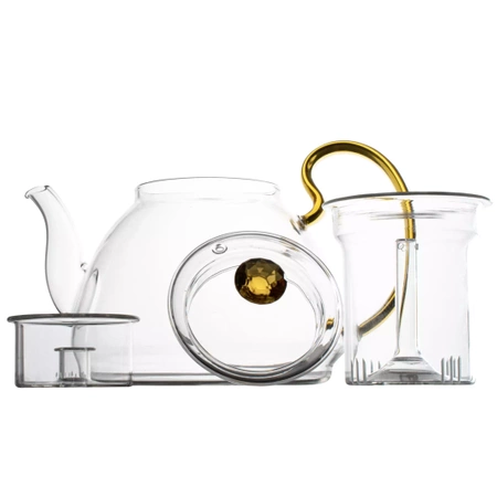 Glass coffee jug with brewer Diamante 1200ml